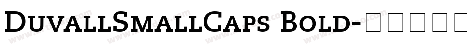 DuvallSmallCaps Bold字体转换